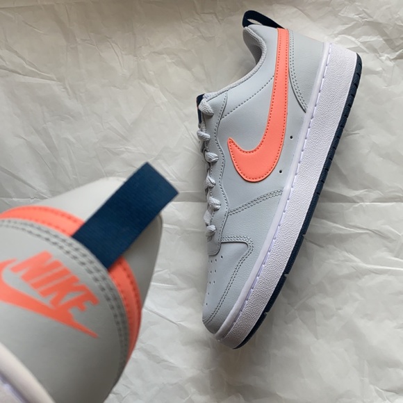 Nike court borough pure platinum shoes. Never worn. Brand new. Box has no lid - Picture 7 of 12